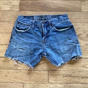 Vintage 90s American Eagle cut offs, 28 waist, somewhat distressed look
